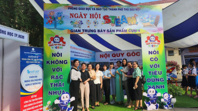 Trường Tiểu học Phú Thọ tham gia Ngày hội chuyển đổi số và giáo dục Steam năm học 2023-2024