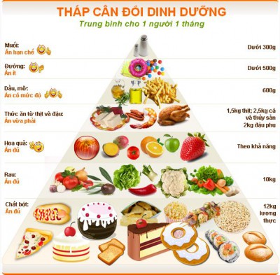 tháp dinh dưỡng cân đối