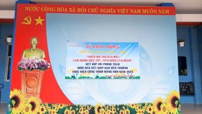 Lễ phát động chử đề năm học 2022-2023 "Thiếu nhi Thủ Dầu Một - làm nghìn việc tốt, tiến bước lên Đoàn"